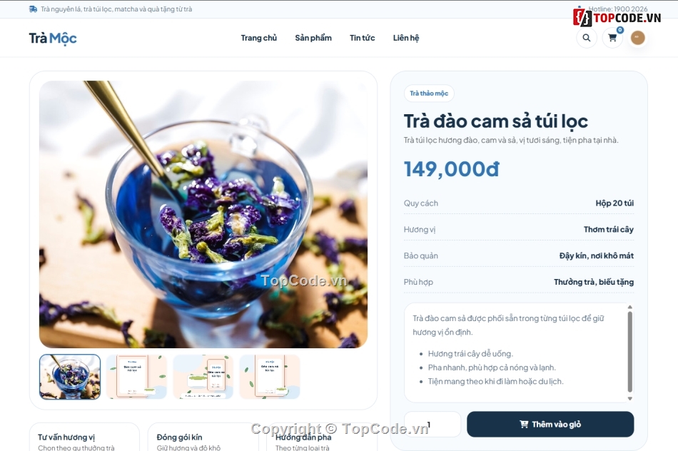 Website bán hàng sản phẩm,Web bán tem sản phẩm,bán trà